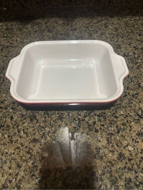 Emile Henry burgundy  stoneware Bake Dish